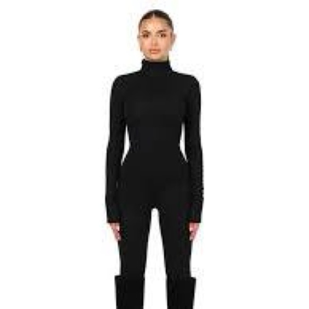 NWT Naked Wardrobe Butter Turtleneck Jumpsuit Size S